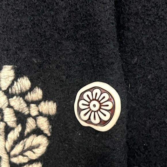 ANTHRO Odille Wool Floral Coat - OG Y2K Version - Plazacore Artsy Granny - HTF - Picture 5 of 7